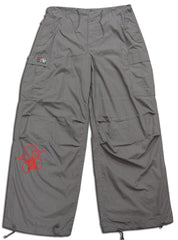 Ghast  Cargo Drawstring Raver Pants (Grey)