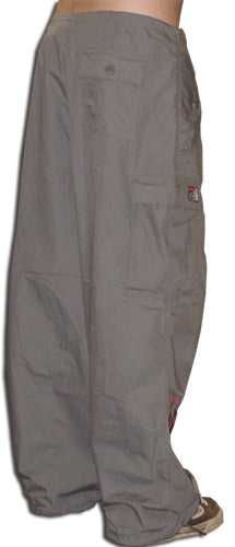 Ghast  Cargo Drawstring Raver Pants (Grey)