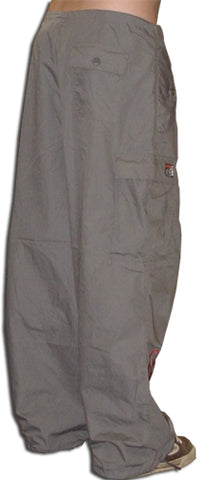 Ghast  Cargo Drawstring Raver Pants (Grey)