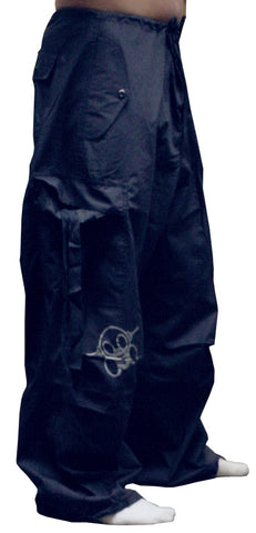 Ghast  Cargo Drawstring Raver Pants (Navy)
