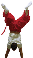 Ghast Cargo Drawstring Raver Pants (Red)