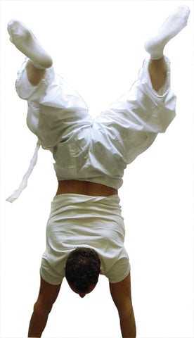 Ghast Cargo Drawstring Raver Pants (White)