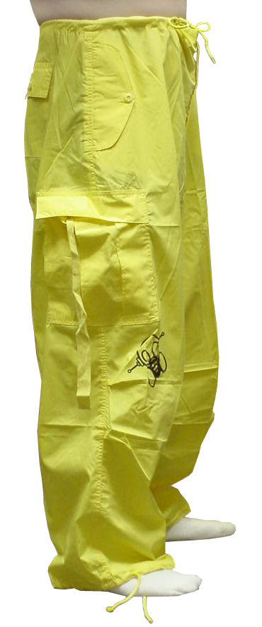 Ghast Cargo Drawstring Raver Pants (Yellow)