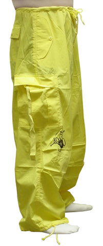 Ghast Cargo Drawstring Raver Pants (Yellow)