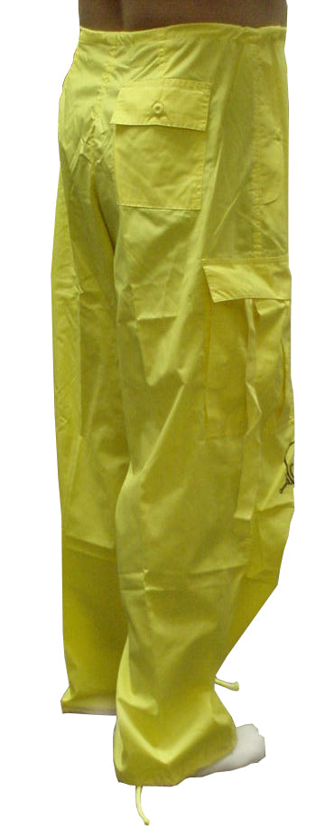 Ghast Cargo Drawstring Raver Pants (Yellow)