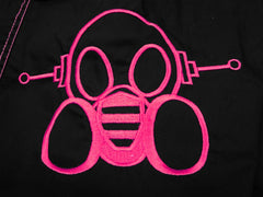 Ghast Contrast Stitch Cargo Dance Pants (Black / Pink)