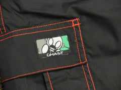 Ghast Contrast Stitch Cargo Shorts (Black/Red)