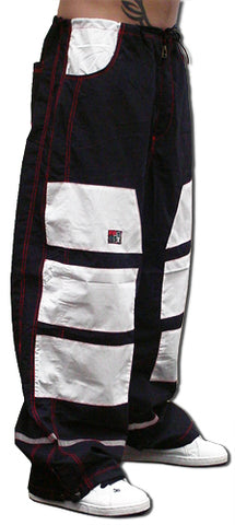 Ghast Hi-Tech Contrast Pants (Black/White)