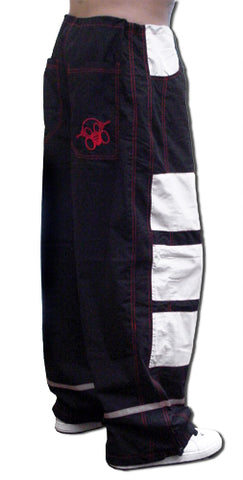 Ghast Hi-Tech Contrast Pants (Black/White)