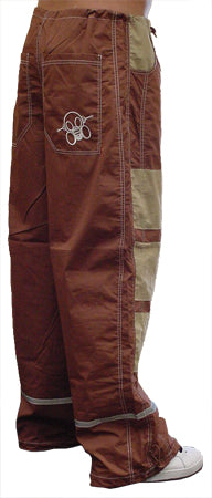 Ghast Hi-Tech Contrast Pants (Brown/Tan)
