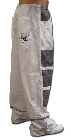Ghast Hi-Tech Contrast Pants (White/Grey)