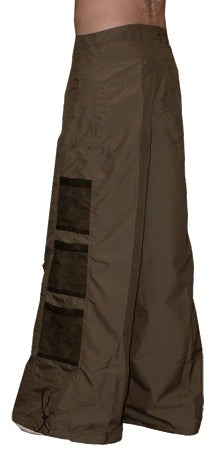 Ghast Wide Bottom Raver Pants (Brown)