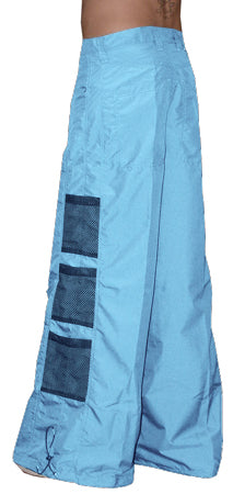 Ghast Wide Bottom Raver Pants (Light Blue)