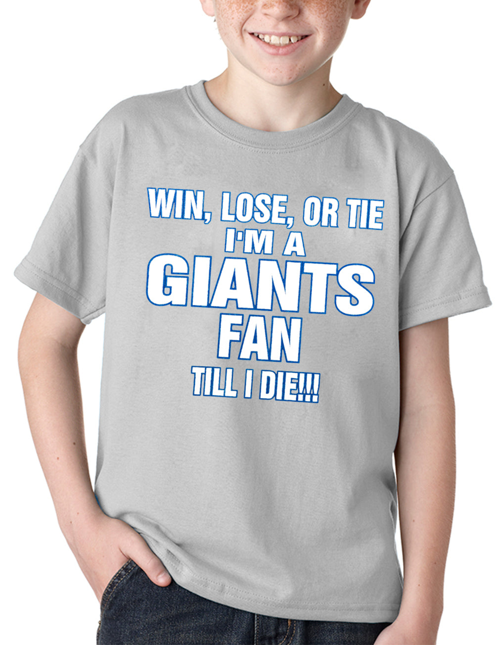 Giants Fan Till I Die Kids T-shirt