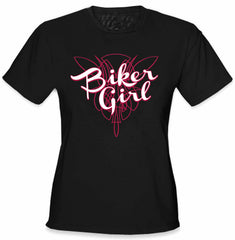 Girls Biker Shirts - "Biker Girl" Girl's T-Shirt