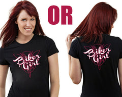 Girls Biker Shirts - "Biker Girl" Girl's T-Shirt