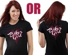 Girls Biker Shirts - "Biker Girl" Girl's T-Shirt