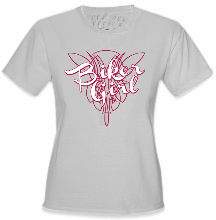 Girls Biker Shirts - "Biker Girl" Girl's T-Shirt