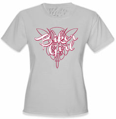 Girls Biker Shirts - "Biker Girl" Girl's T-Shirt