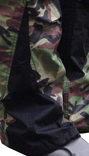 Girls Hipster "Elliptic" UFO Pants (Black/Green Camo)