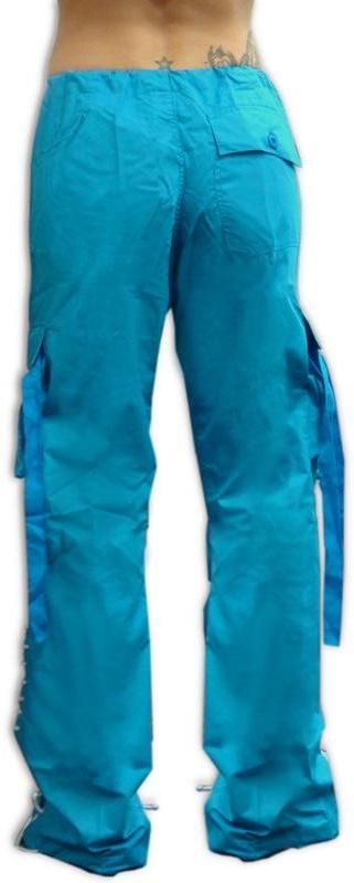 Girls Hipster Lace Up UFO Pants (Turquoise/White)