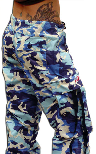 Girls "Hipster" UFO Pants (Blue Camo)