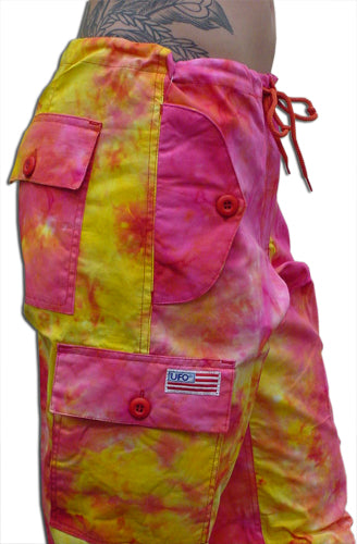 Girls "Hipster" UFO Pants (Fire Tie Dye)