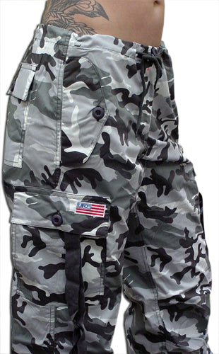 Girls "Hipster" UFO Pants (Grey Camo)