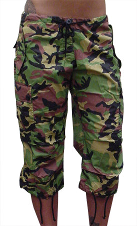 Girls UFO Hipster Shorts (Green Camo)