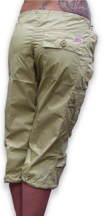 Girls UFO Hipster Shorts (Khaki)