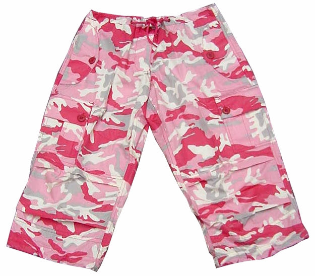 Girls UFO Hipster Shorts (Pink Camo)