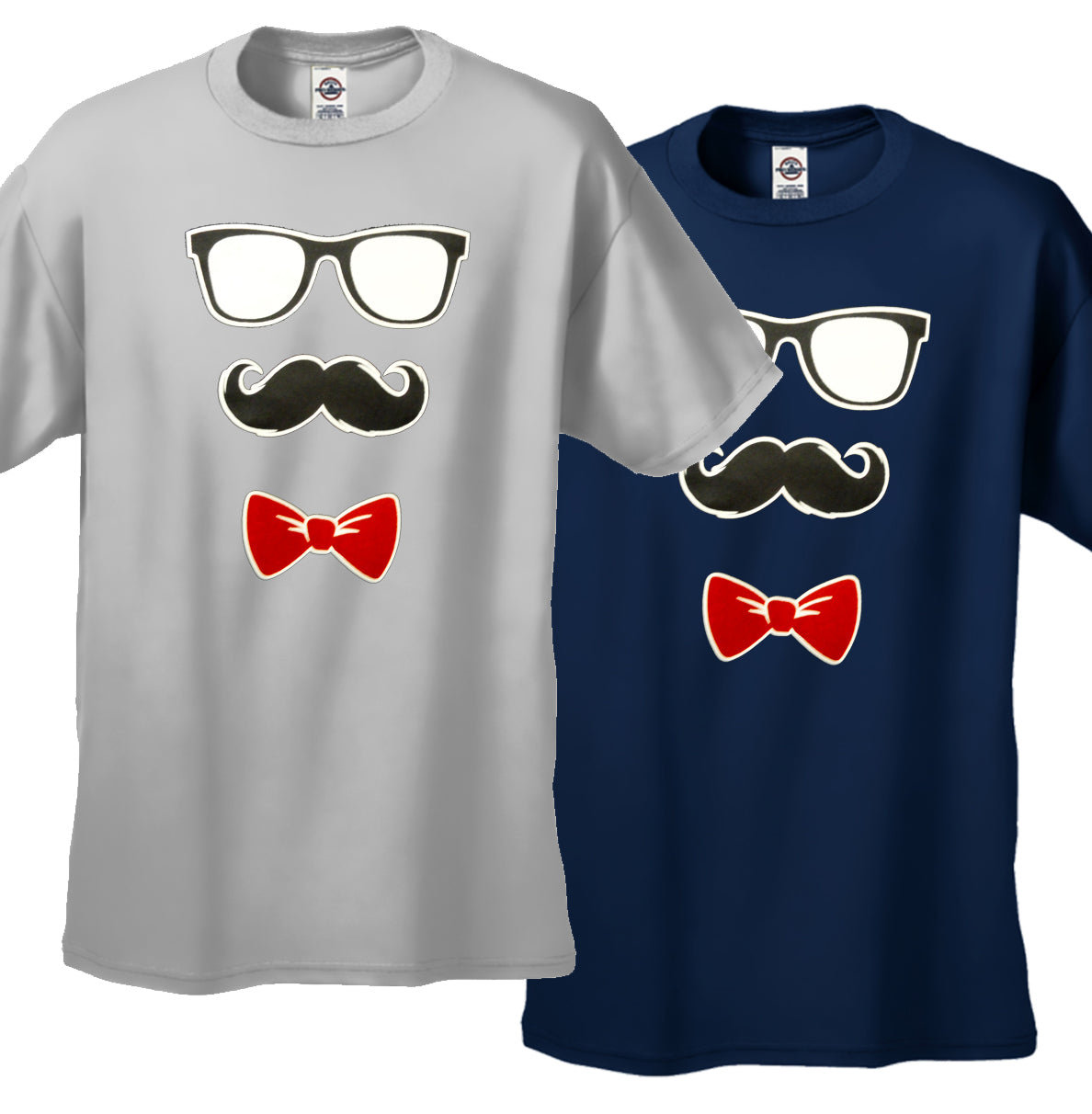 Glasses, Mustache, and Bow Tie Men's T-Shirt