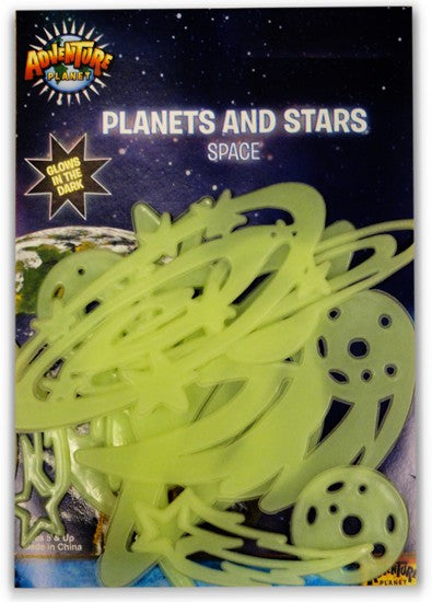 Glow in the Dark Planets and Stars (10 Piece Set)