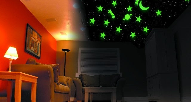 Glow in the Dark Stars - 18 Large Glow In The Dark Stars