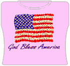 God Bless America Girls T-Shirt