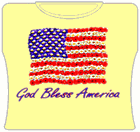 God Bless America Girls T-Shirt