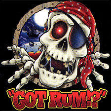 Got Rum? Pirate Skeleton T-Shirt