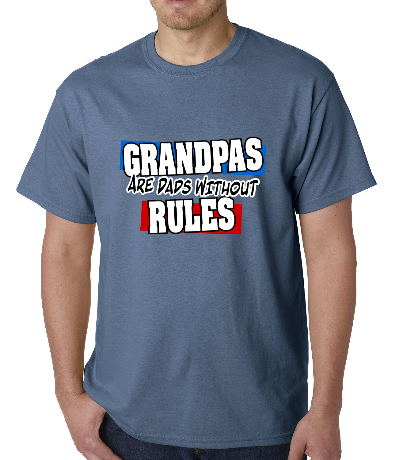 Grandpas are Dads Without Rules Mens T-shirt