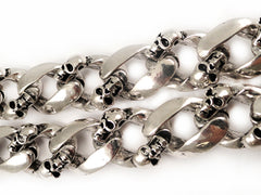 Graveyard Skulls Tough Link Jean and Wallet Chain