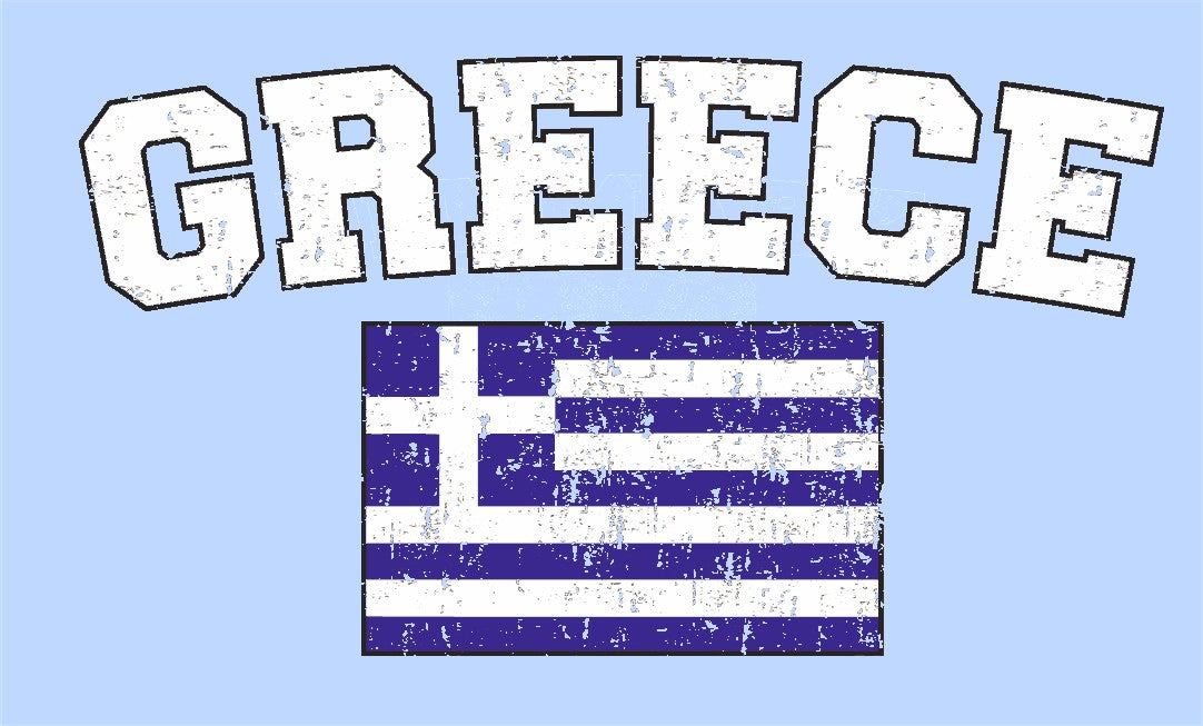 Greece Vintage Flag International Mens T-Shirt