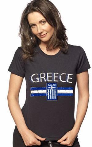 Greece Vintage Shield International Girls T-Shirt