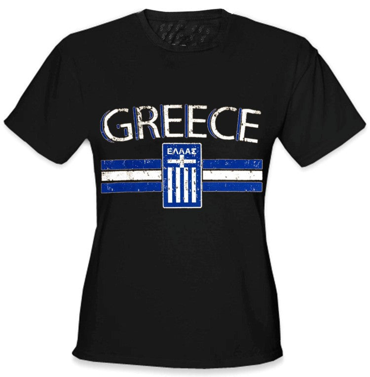 Greece Vintage Shield International Girls T-Shirt