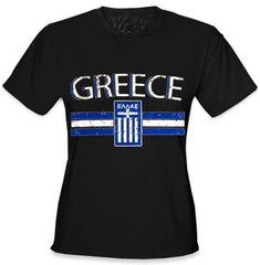Greece Vintage Shield International Girls T-Shirt