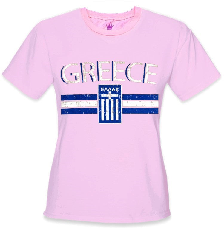 Greece Vintage Shield International Girls T-Shirt