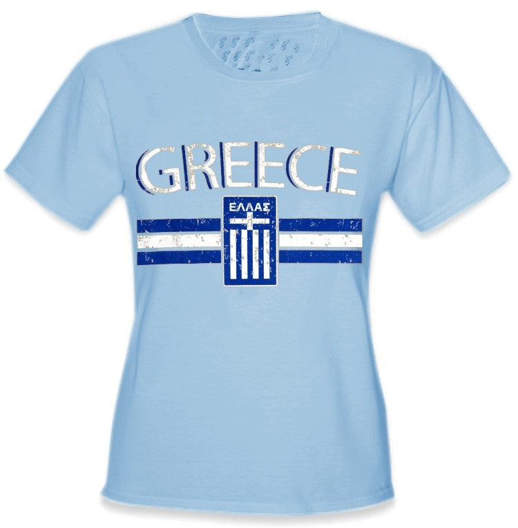 Greece Vintage Shield International Girls T-Shirt
