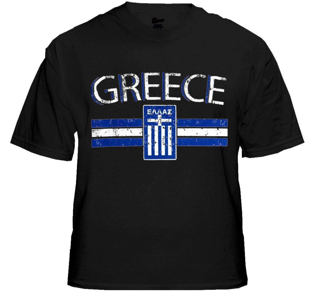 Greece Vintage Shield International Mens T-Shirt