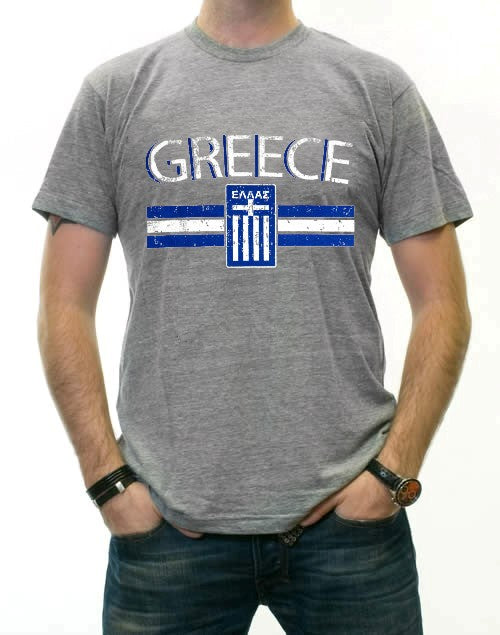 Greece Vintage Shield International Mens T-Shirt