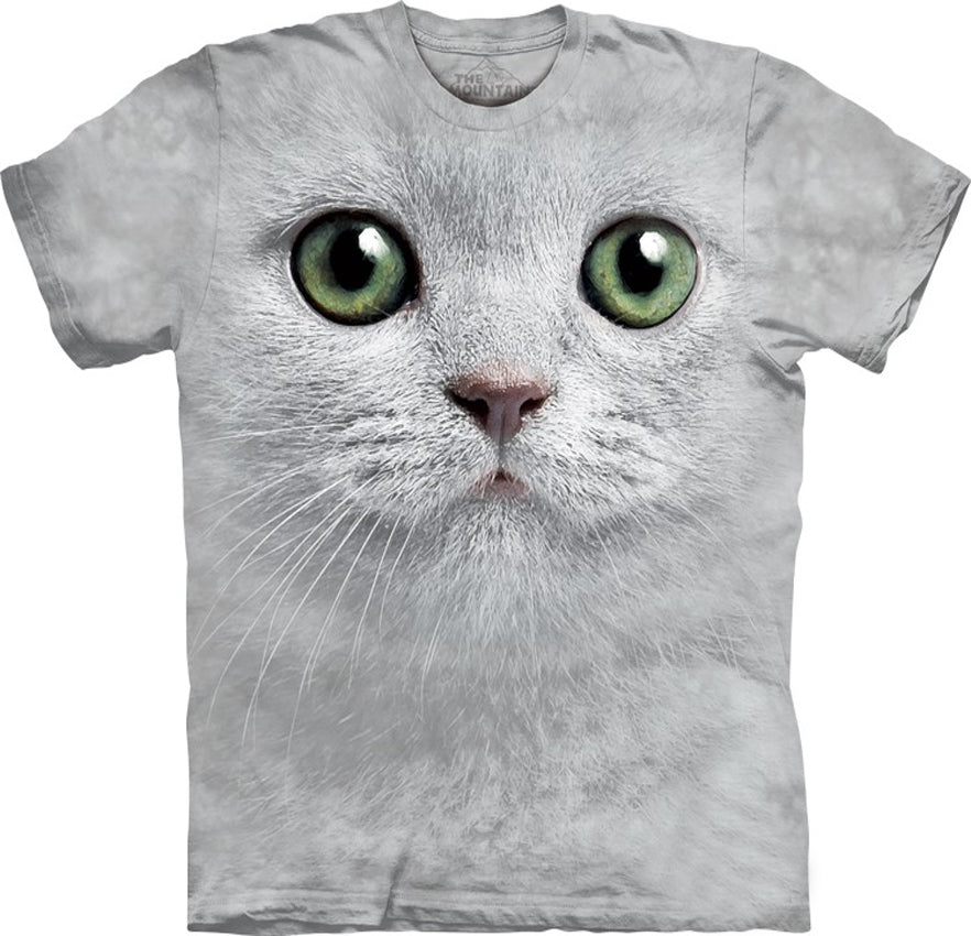 Green Eyes Cat Big Face Men's T-Shirt