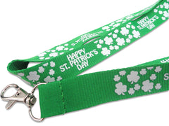 Green Happy St. Patrick's Day Lanyard