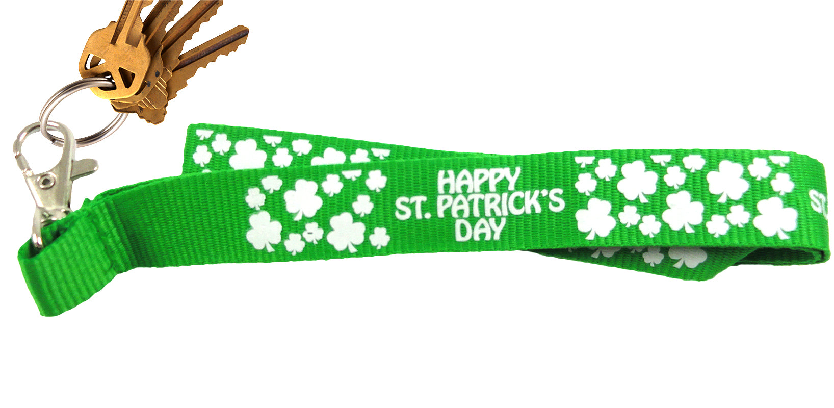 Green Happy St. Patrick's Day Lanyard